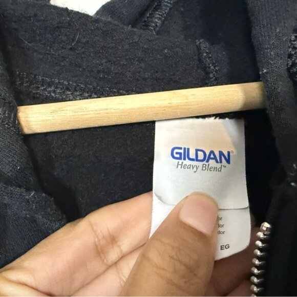 Gildan Heavy Blend Black “Fifth Element Group” Zip-Up Hoodie – Size XL - Picture 10 of 11